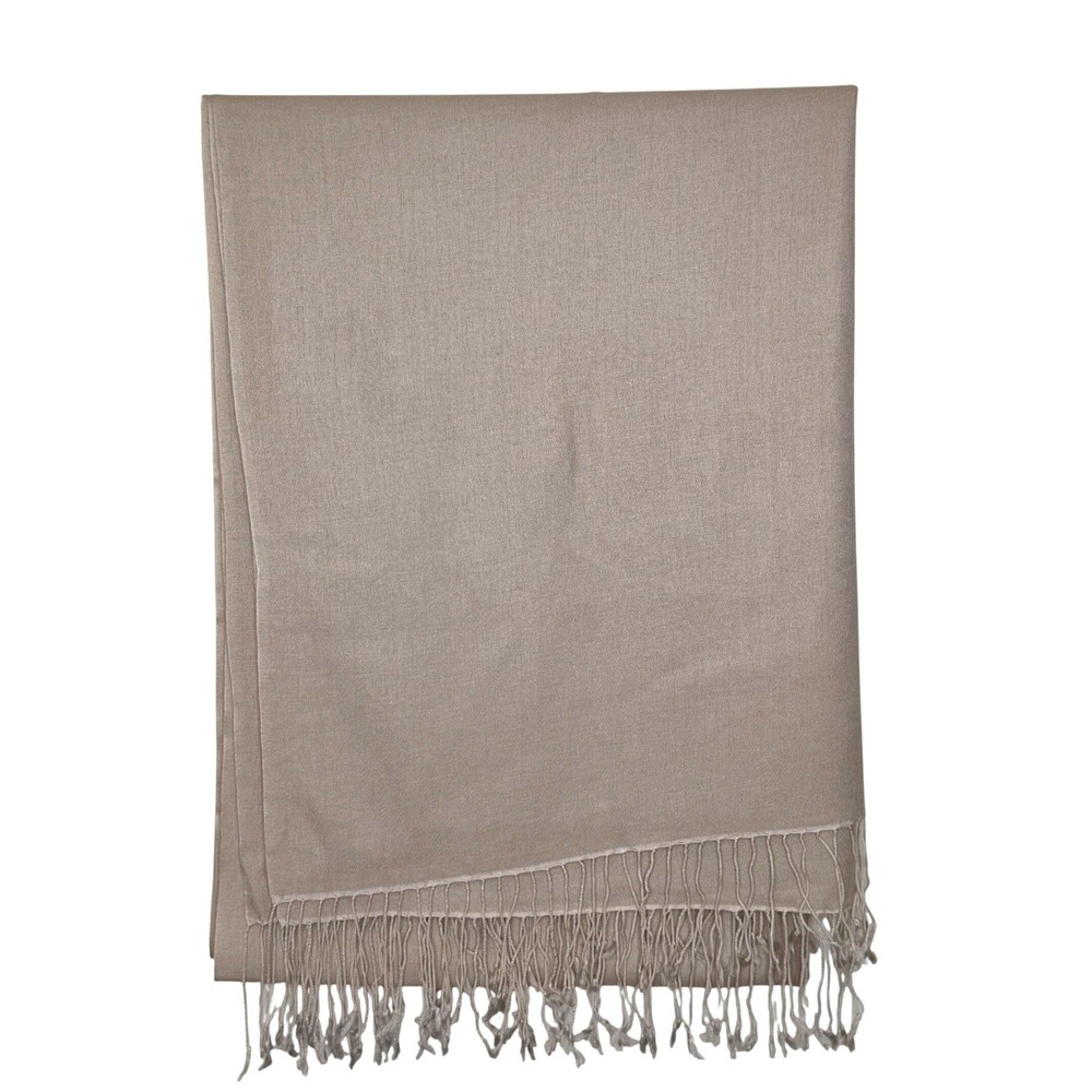 Bloomingdale's Cashmere/Silk Large Scarf Tan 15x82